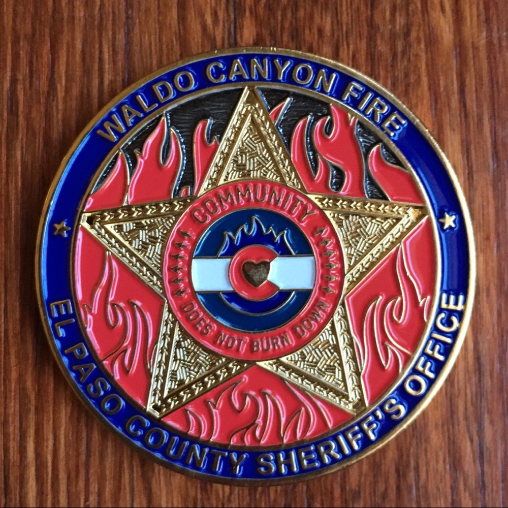Challenge Coin EPSO Waldo Canyon Fire Colorado